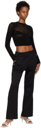AMBUSH Black Pinched Lounge Pants