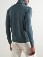 Loro Piana - Wish® Virgin Wool Rollneck Sweater - Blue