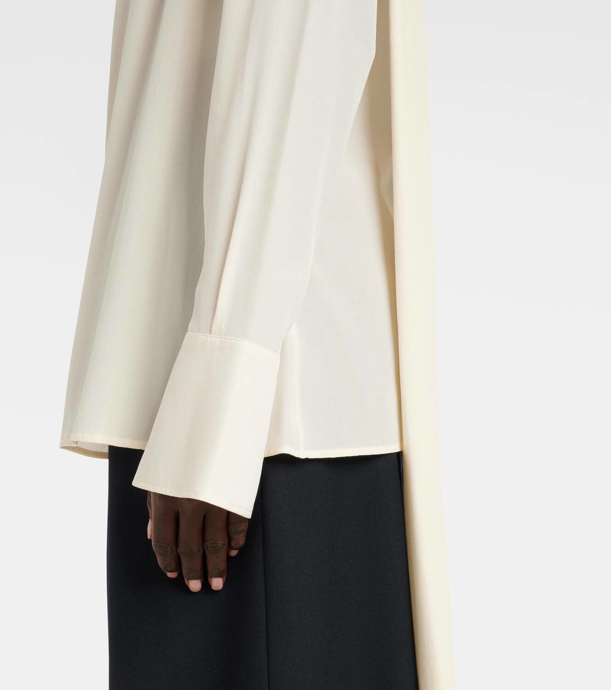 Victoria Beckham Scarf-detail silk blouse