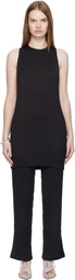 ISSEY MIYAKE Black Sleek Pleats Minidress