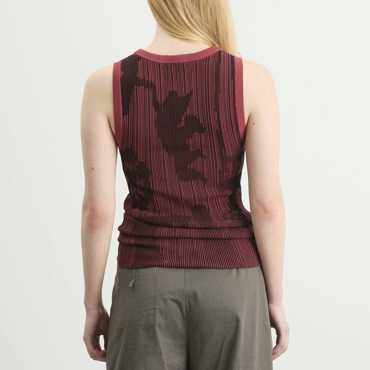Ahluwalia Women's Seydou Knitted Vest in Rust/Brown