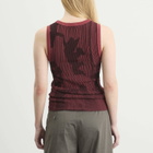 Ahluwalia Women's Seydou Knitted Vest in Rust/Brown