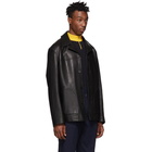 Acne Studios Black Leather Lance Jacket