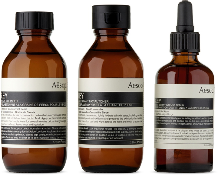 Photo: Aesop Parsley Seed Anti-Oxidant Skin Care Kit