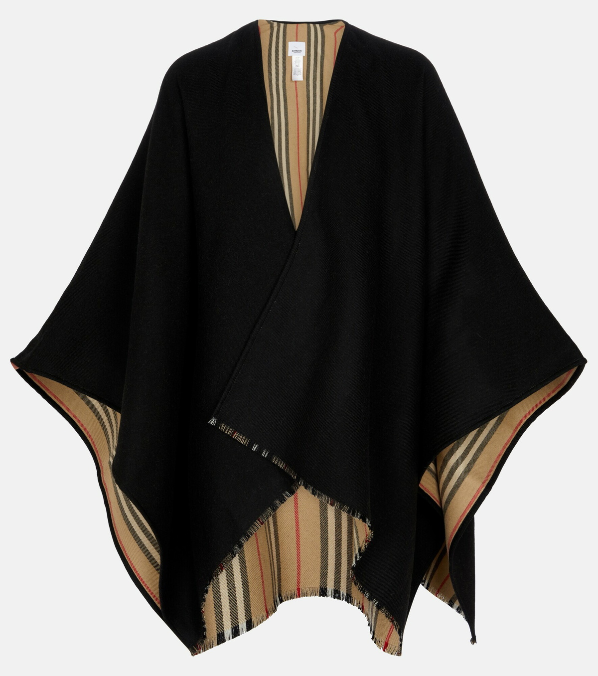 Burberry - Icon Stripe wool cape Burberry