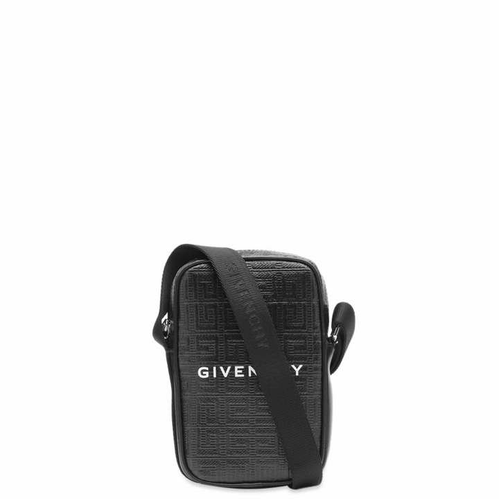 Photo: Givenchy Men's Embossed Logo Small Vertical Bag in Black