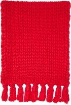 Charles Jeffrey LOVERBOY Red Supa Massive Scarf