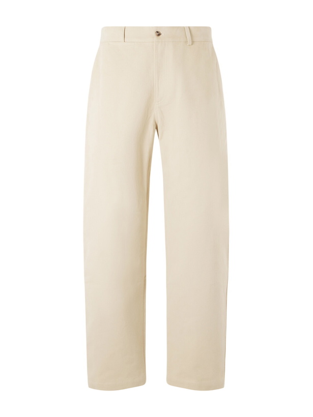 Photo: De Bonne Facture - Balloon Tapered Cotton-Drill Trousers - Yellow