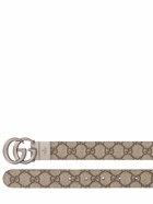 GUCCI - 3cm Reversible Logo Belt