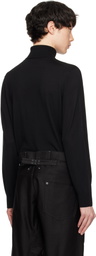 Theory Black Regal Merino Wool Turtleneck