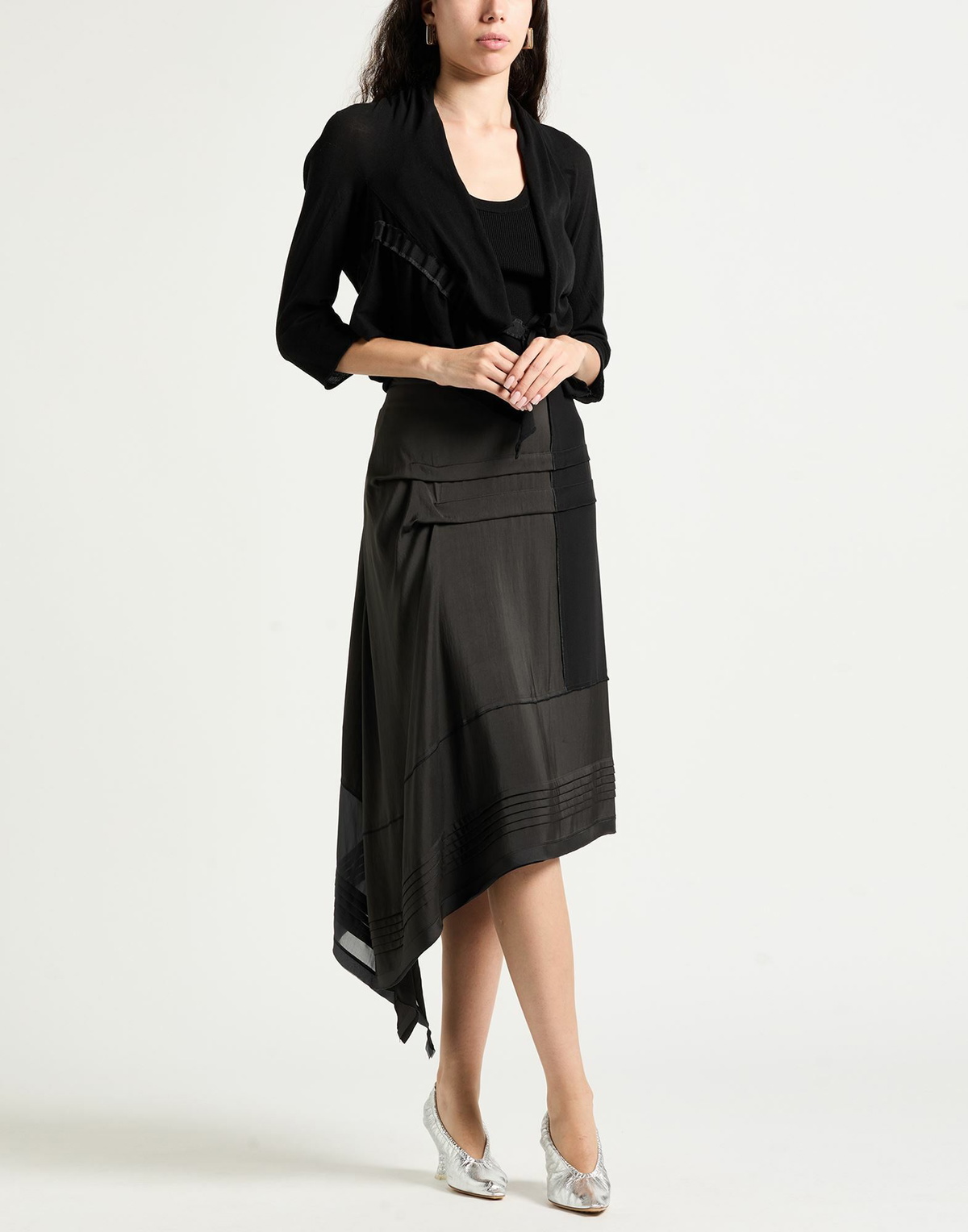 Lemaire Womens Midi skirt Charcoal