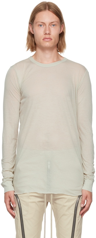 Photo: Rick Owens Gray Basic Long Sleeve T-Shirt