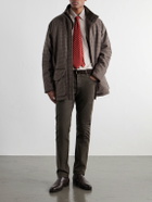 Purdey - Cotton-Herringbone Shirt - Brown