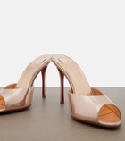 Christian Louboutin Me Dolly laminated leather mules