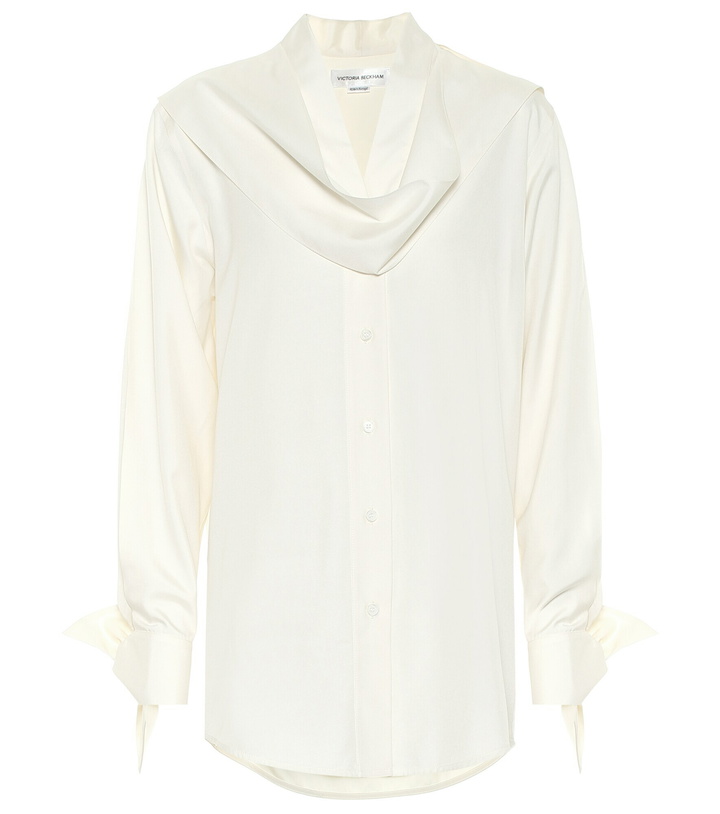 Photo: Victoria Beckham - Silk-poplin blouse