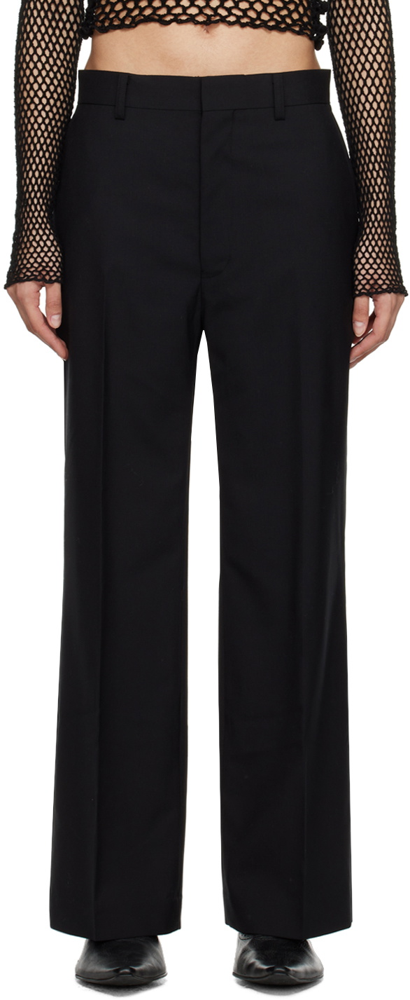 Junya Watanabe Black Creased Trousers Junya Watanabe