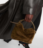 Loewe Puzzle Edge shearling shoulder bag