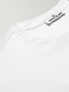 Stone Island - Logo-Appliquéd Cotton-Jersey T-Shirt - White