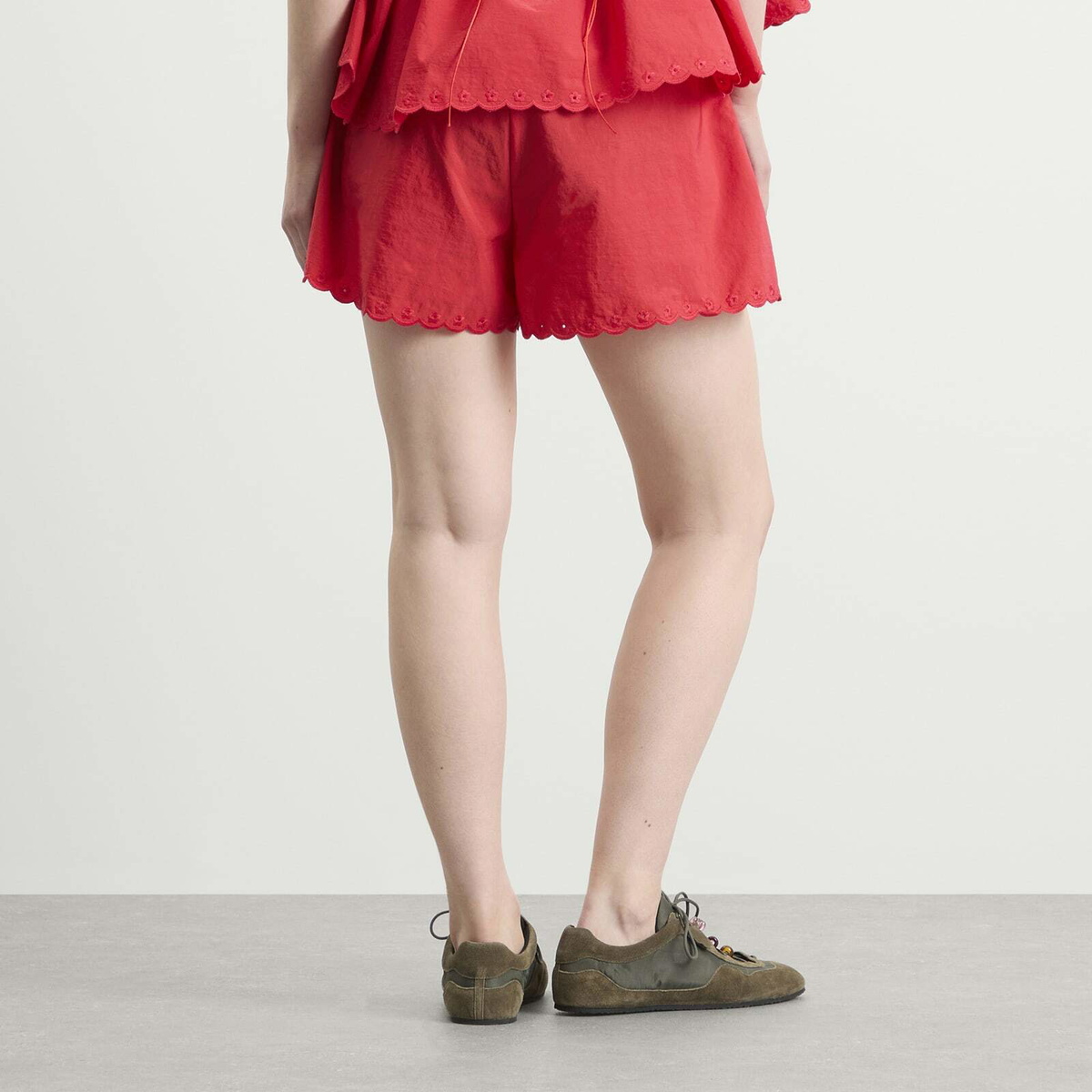 Cecilie Bahnsen Women's Blossom Shorts in Red