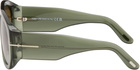 TOM FORD Green Bronson Sunglasses