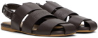 JW Anderson Brown Leather Fisherman Sandals