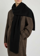 John Smedley Quartz Cashmere and Wool-blend Scarf - Black - One Size