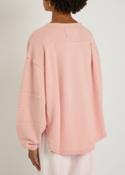 Free People Total Eclipse Ribbed Cotton T-shirt Peach