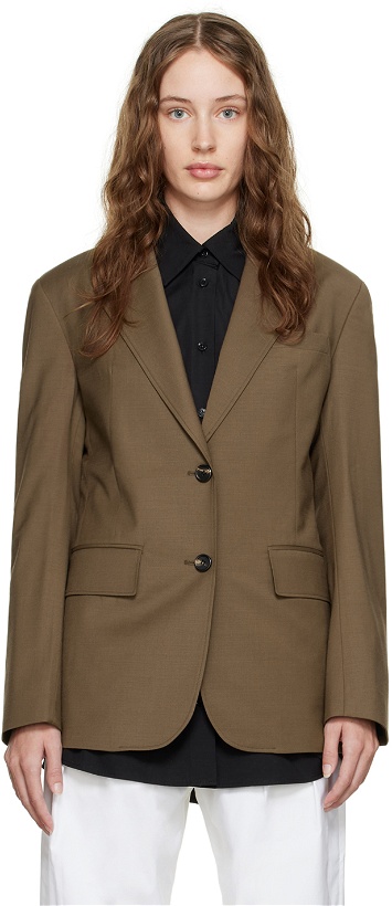 Photo: Arch The Brown Single-Breasted Blazer