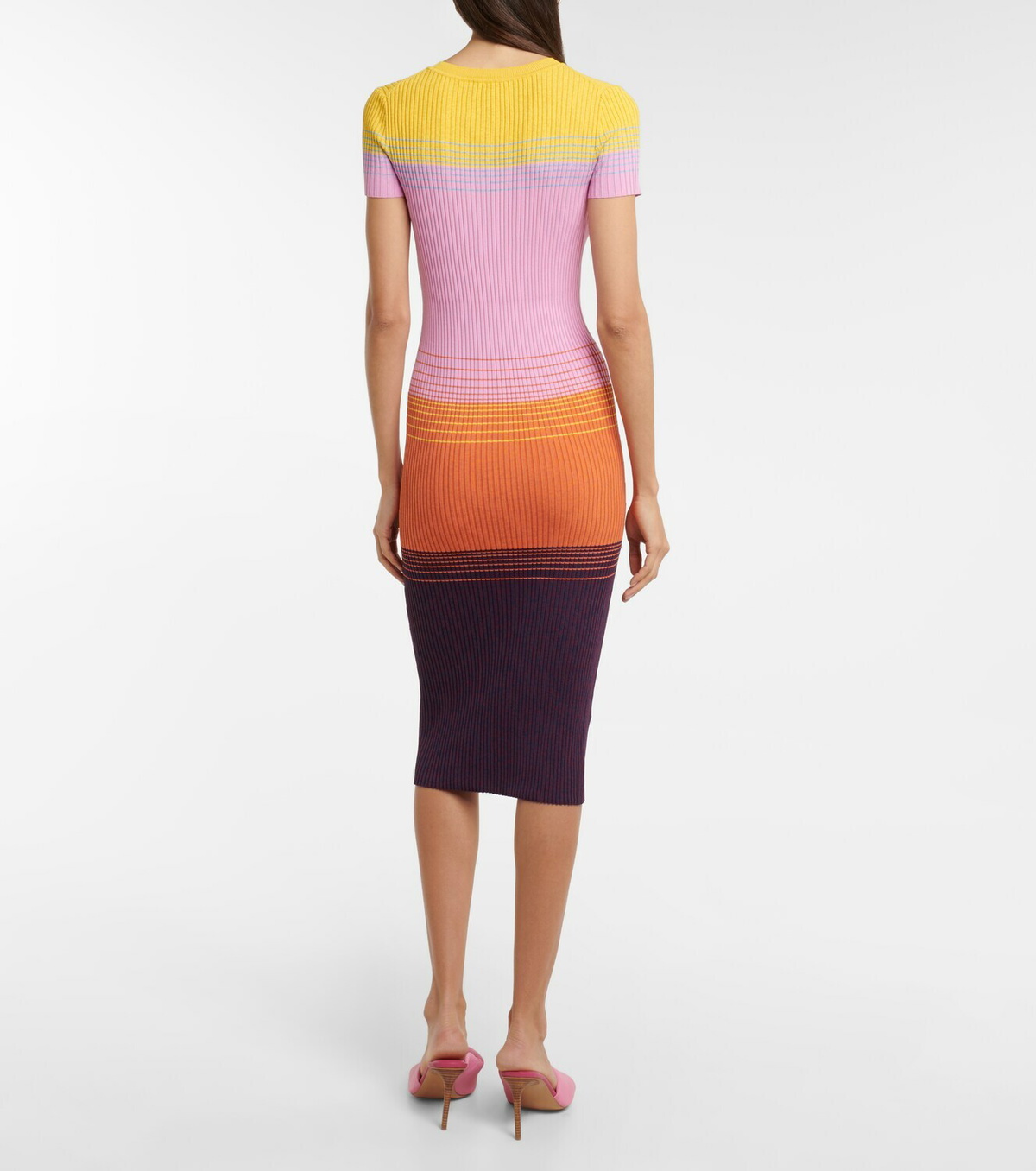 Staud - Colleen striped midi dress