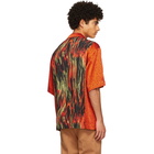 Vivienne Westwood Orange Flames Print Francis Shirt