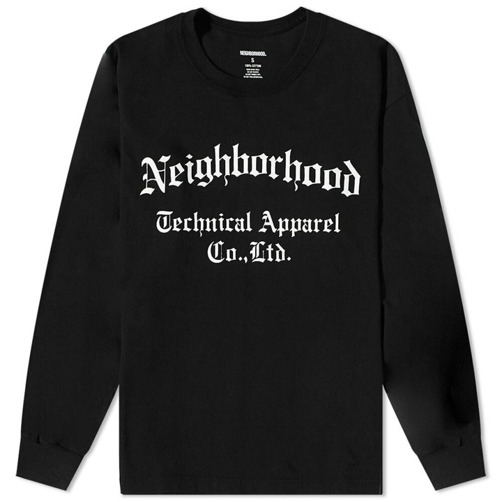 Photo: Neighborhood Men's Long Sleeve NH-8 T-Shirt in Black