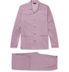 Ermenegildo Zegna - Printed Cotton-Blend Pyjama Set - Grape