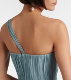 The New Arrivals Ilkyaz Ozel Sahra embellished draped silk gown