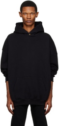 Fear of God Black Flocked Hoodie