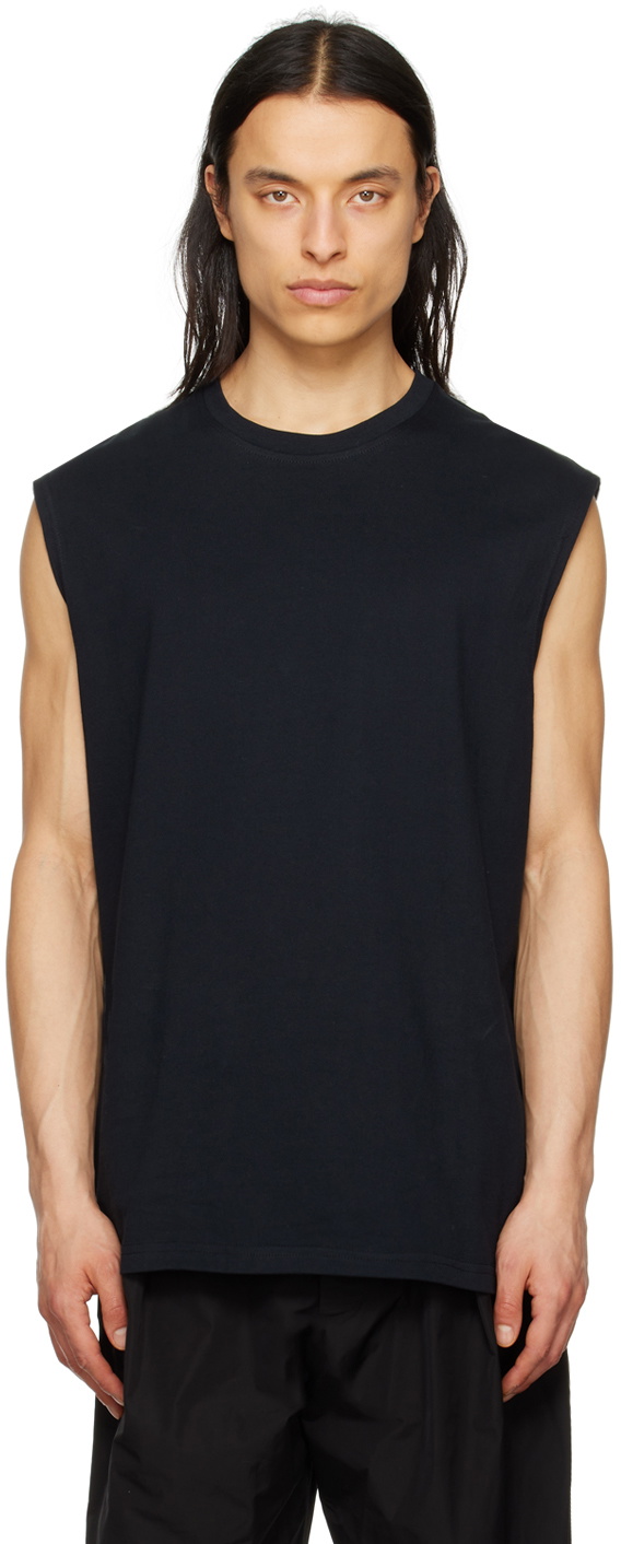 Lownn Black Crewneck Tank Top