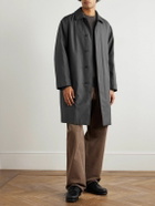 ATON - Padded Silk-Twill Jacket - Gray