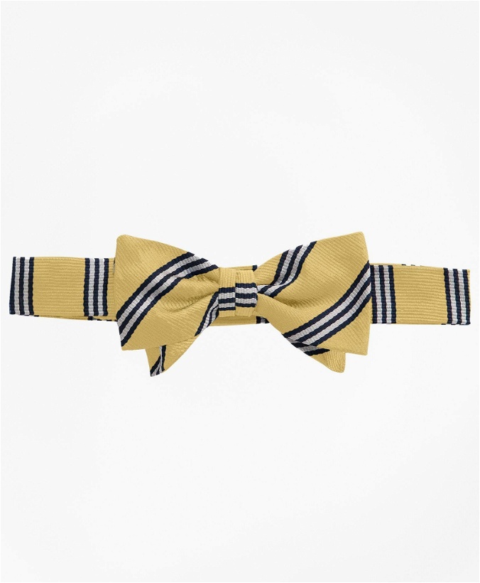 Photo: Brooks Brothers Boys Stripe Pre-Tied Bow Tie | Gold