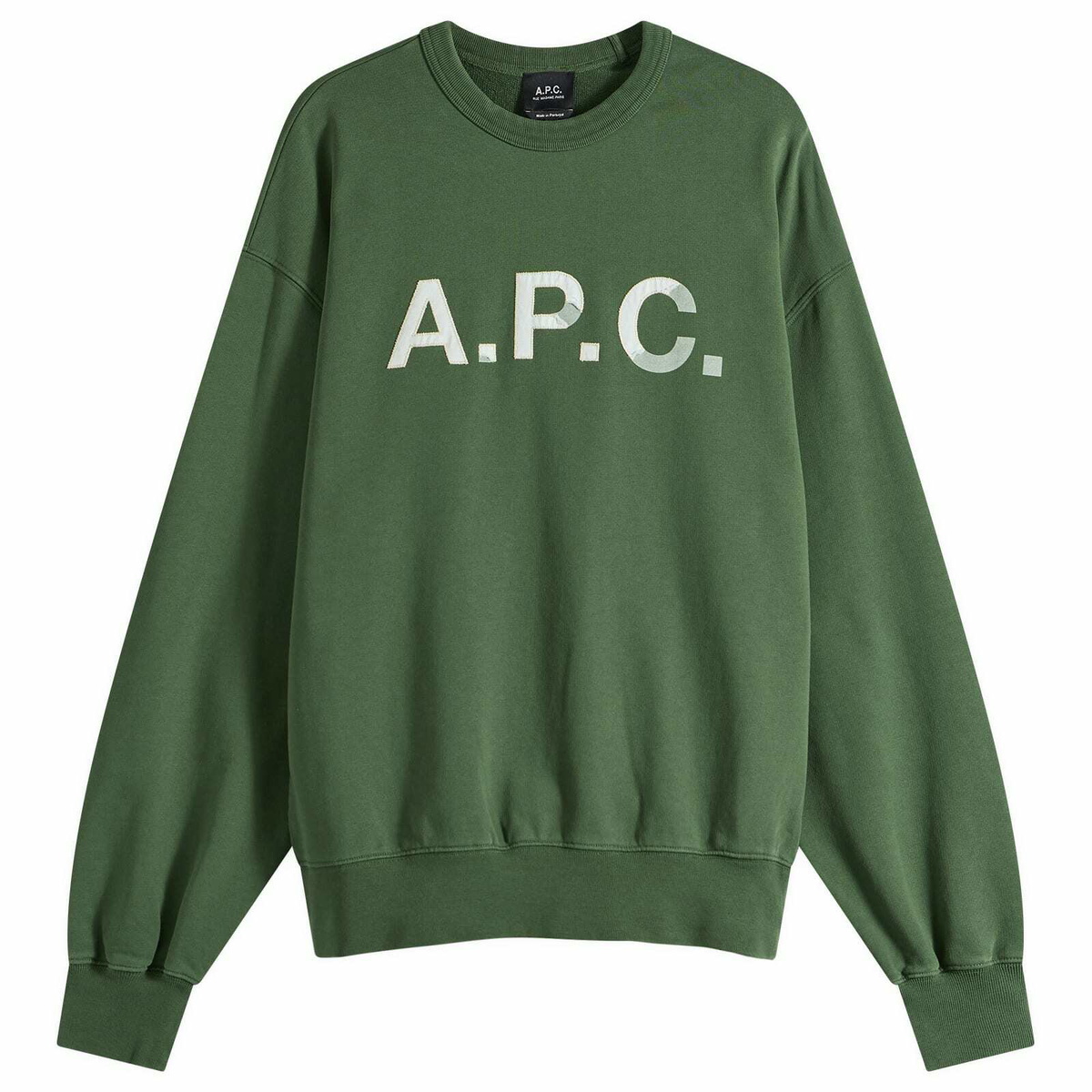 A.P.C. Men's Vintage Sweatshirt in Dark Green