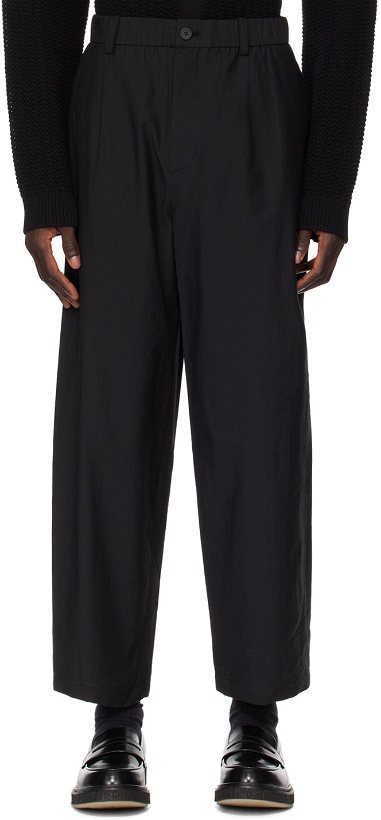 Photo: Solid Homme Black Elasticized Trousers