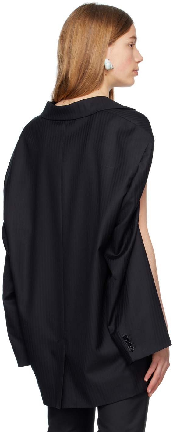 Acne Studios Black Deconstructed Blazer Acne Studios
