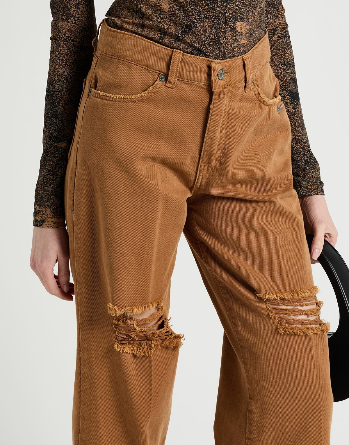 Berna Womens Jeans in Brown
