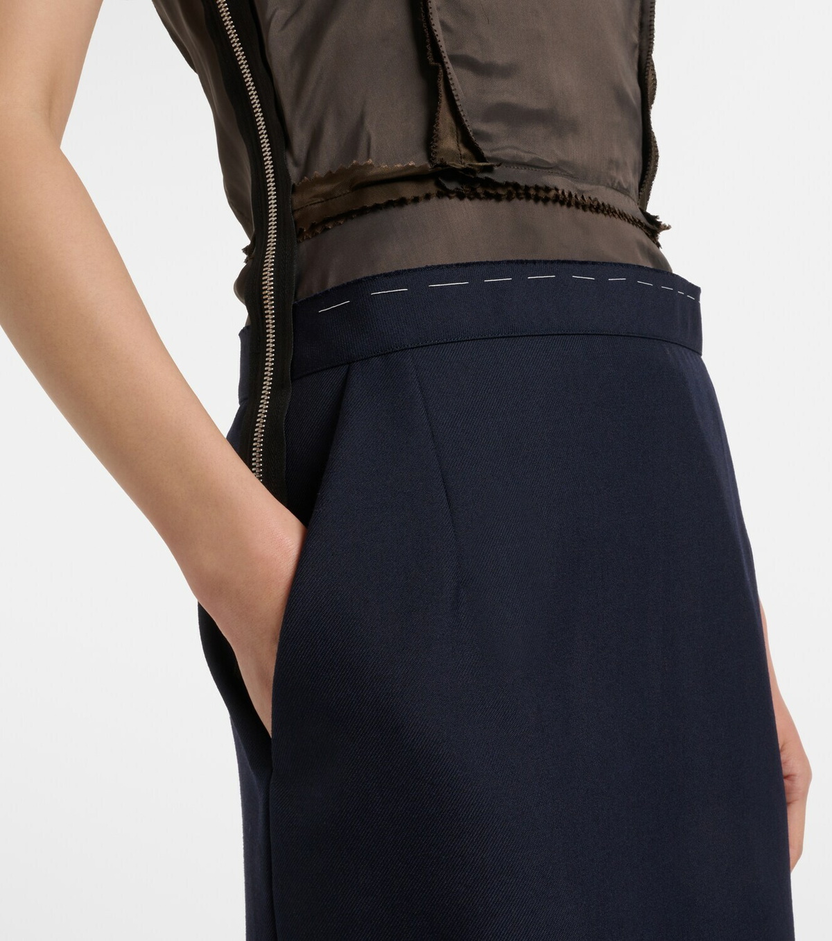 Maison Margiela Twill midi dress