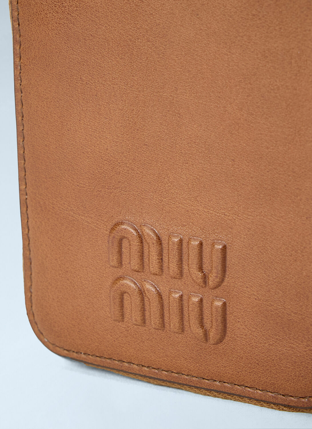 Miu Miu Logo-Embossed Chain-Strap Wallet