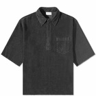 John Elliott Men's Talladega Corduroy SS 1/2 Zip in Black