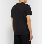 Nike Tennis - NikeCourt Logo-Embroidered Cotton-Jersey T-Shirt - Black