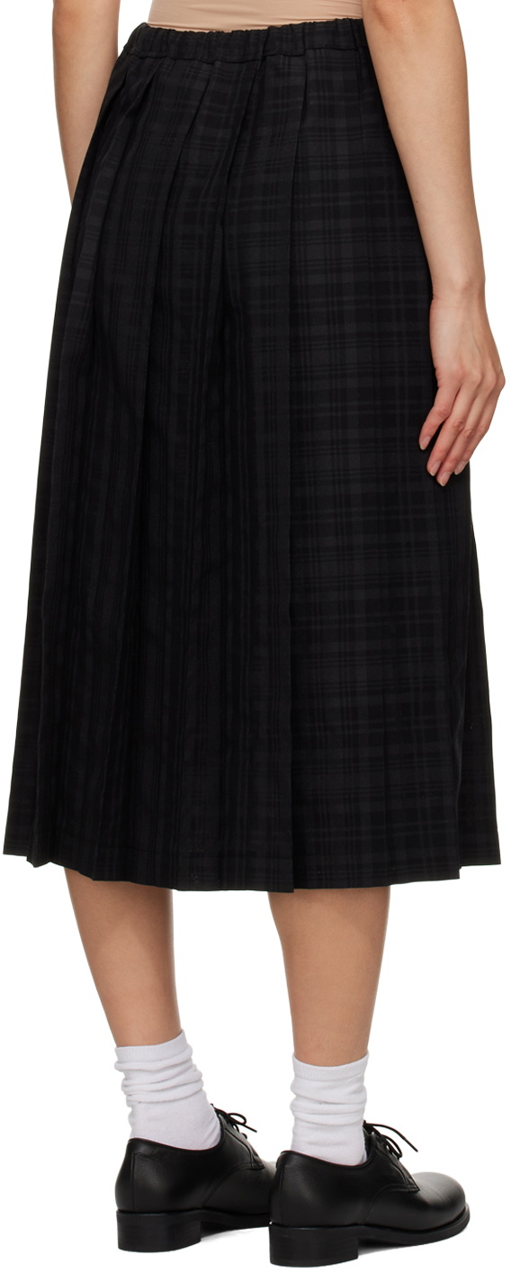 tao Black Elasticized Midi Skirt