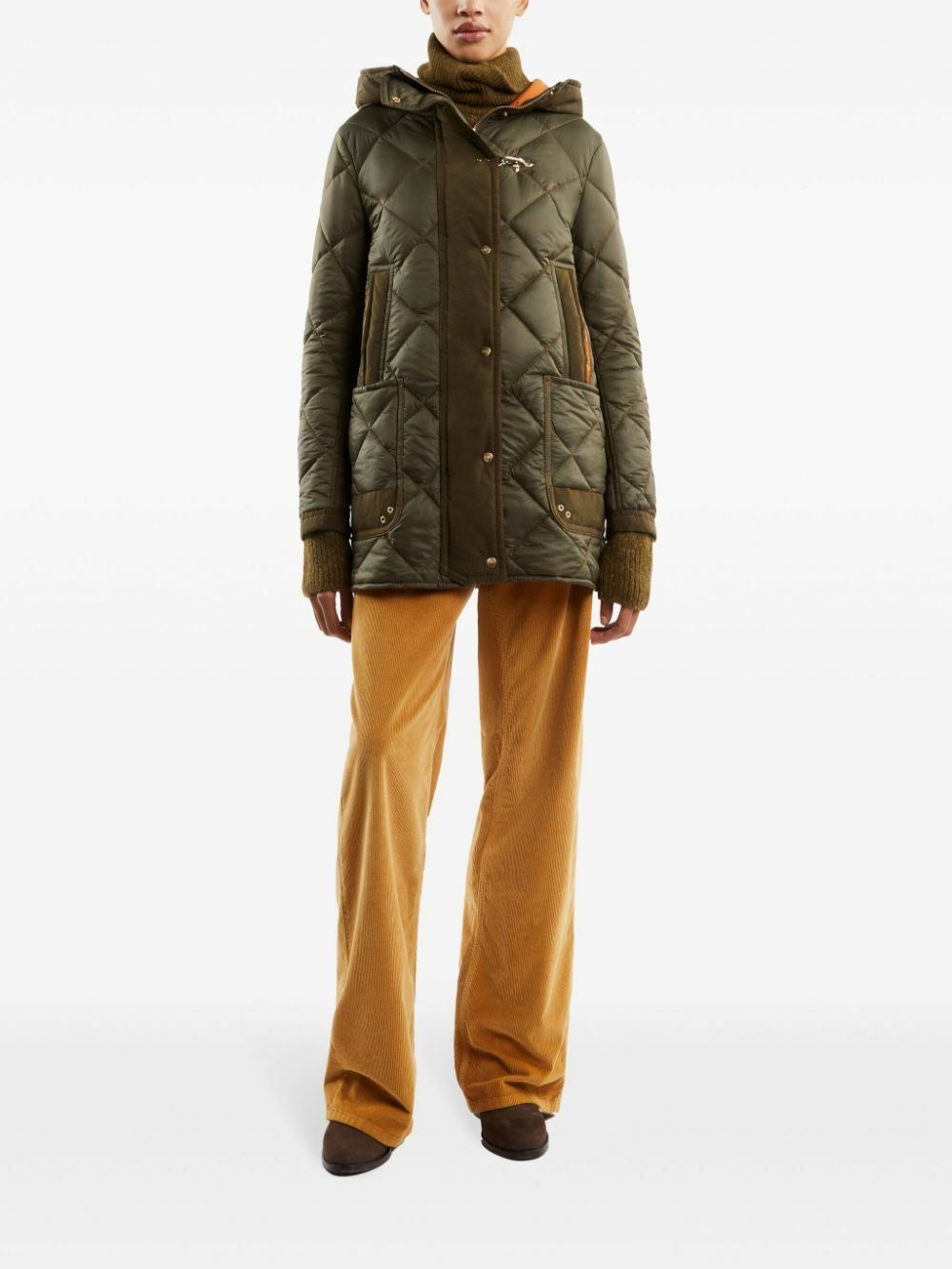 Fay Women's Short Parka Beige main image 1