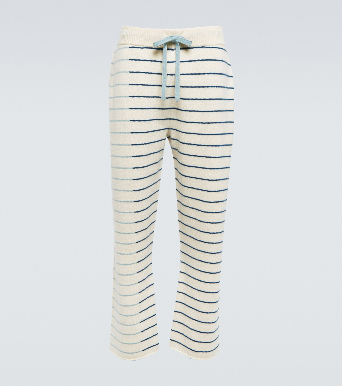 The Elder Statesman - Striped cashmere sweatpants