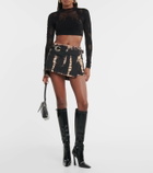 Dion Lee Cobra lace crop top