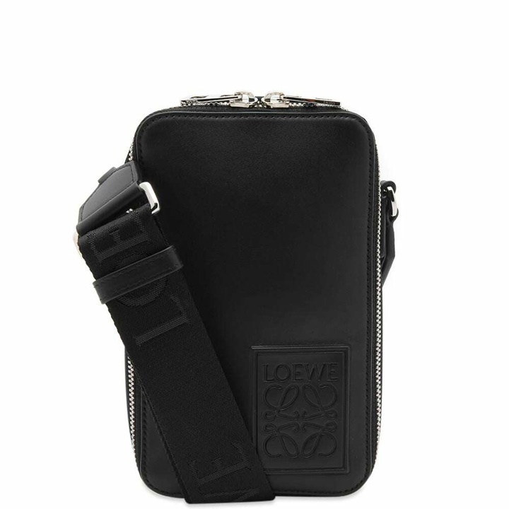 Photo: Loewe Men's Vertical Cross Body Pocket Bag in Black